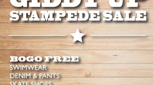 GIDDY UP STAMPEDE SALE