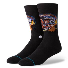 Basquait Head Case Crew Socks / Black