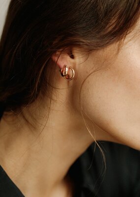 LISBETH Lisbeth Mini Robbie Hoop Earrings