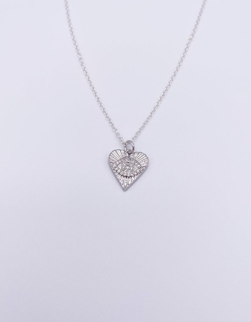 Jewelry By Amanda Jewelry By Amanda 'Angela Loves' Heart Pendant Necklace
