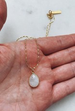 Jewelry By Amanda 'Faceted Moonstone' Pendant Necklace