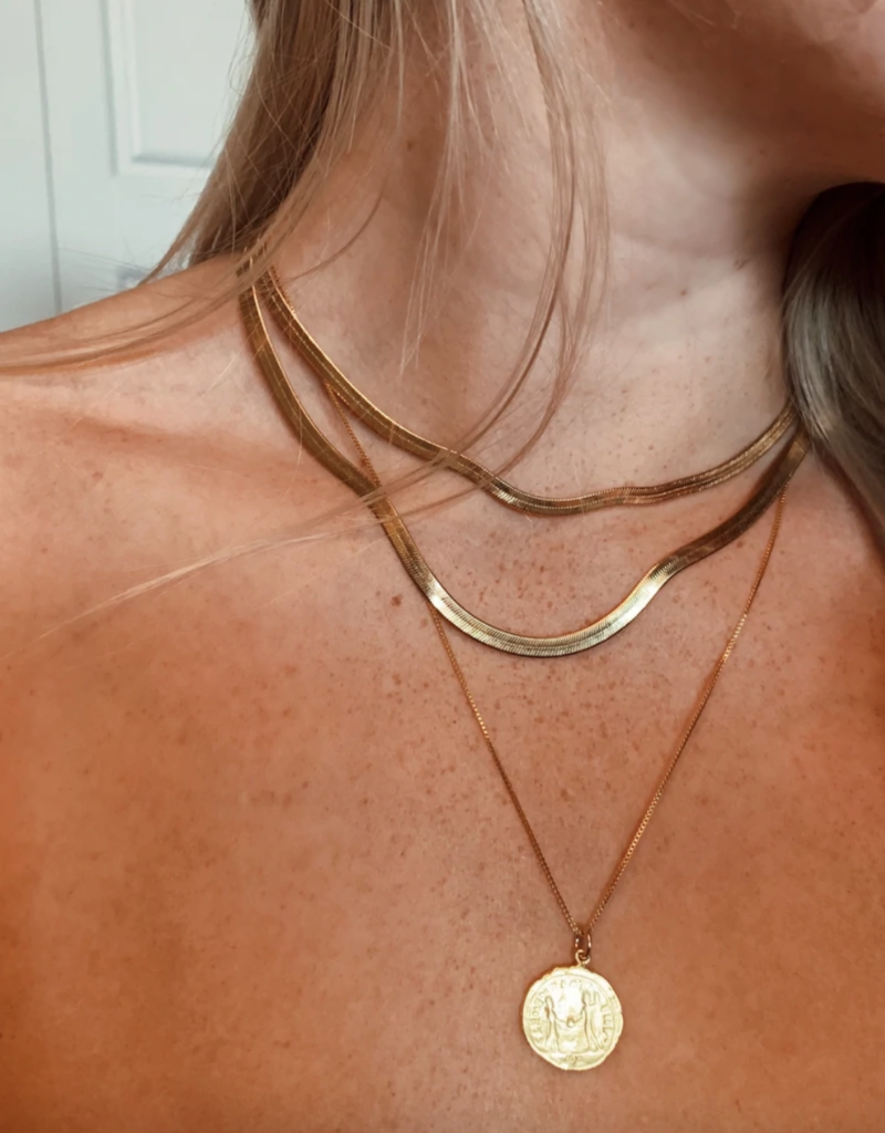 Jewelry By Amanda 'Herringbone' Chain Necklace