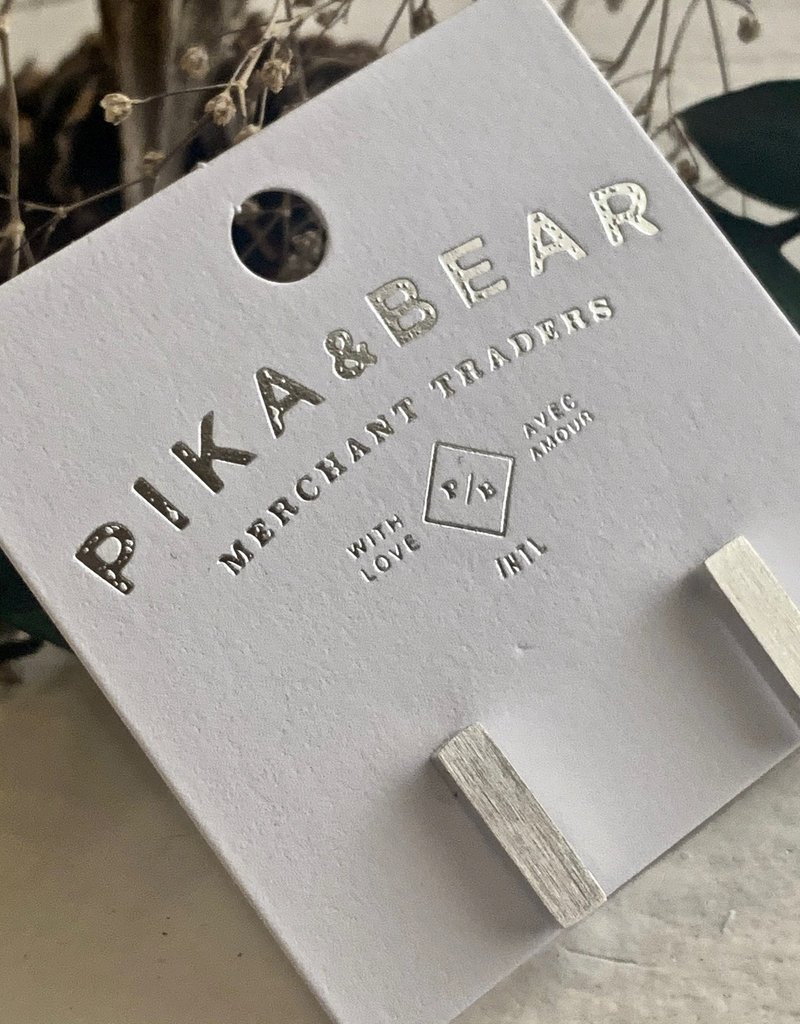 PIKA&BEAR Pika & Bear Earrings E15MONOL 'Monolith' Minimalistic Stud 5'22