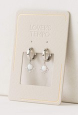 Lovers Tempo Lovers Tempo Hoops 'Juno' Opal Earrings