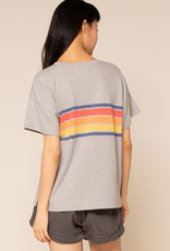 Thread and Supply Thread & Supply Tee 'Almost Famous' Striped Boxy S'Slv