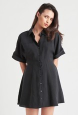 Black Tape Black Tape Dress 'Ruby' Tencel Shirt Buttons