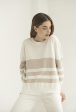 Mus & Bombon Mus & Bombon Sweater - 'Yaqui' Stripe Lt Knit