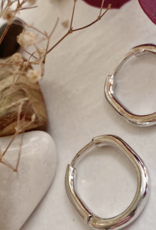 PIKA&BEAR Pika & Bear Earrings 'Lucille' Thin Oblong Hoop