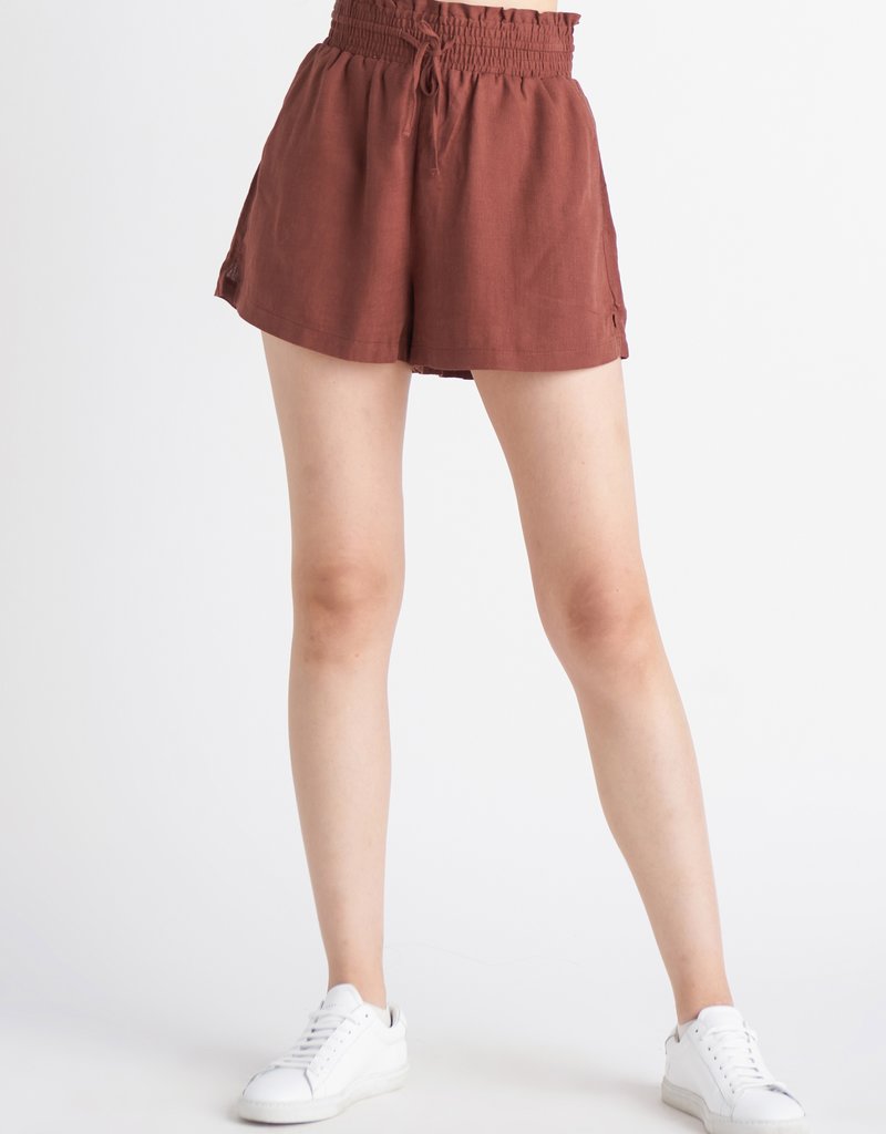 DEX Dex Shorts 'Faye' Linen Blend w/ Drawstring