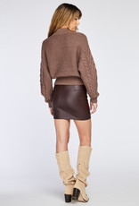 GENTLE FAWN Gentle Fawn Sweater 'Janis' L/Slv Crew w/ Cable Detail