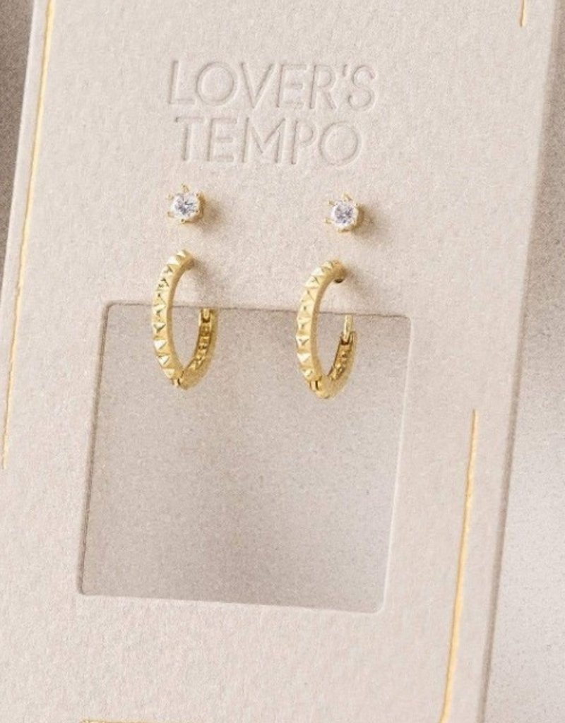 Lovers Tempo Lovers Tempo Stud + Hoop 'Frankie' Duet Ear Stack