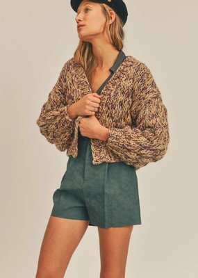 Sage The Label Sage The Label Cardi 'This & That' Chunky Cropped