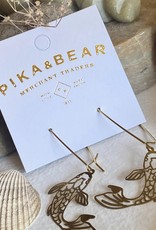 PIKA&BEAR Pika & Bear Earrings 'Koi' Fish Silhouette