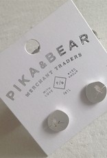 PIKA&BEAR Pika & Bear Earrings 'Perched' Sparrow Silhouette Stud