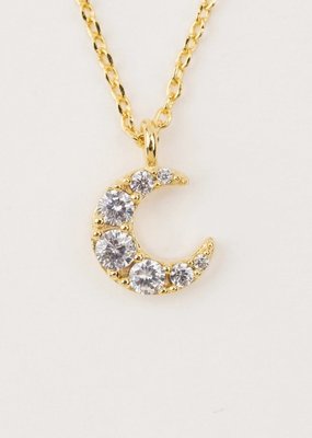 Lovers Tempo Lovers Tempo Necklace 'Crystal Moon' Pendent