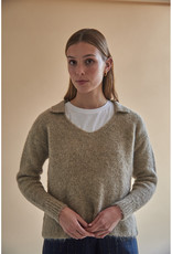 Mus & Bombon Mus & Bombon Sweater - 'Birch' L/Slv Knit Polo
