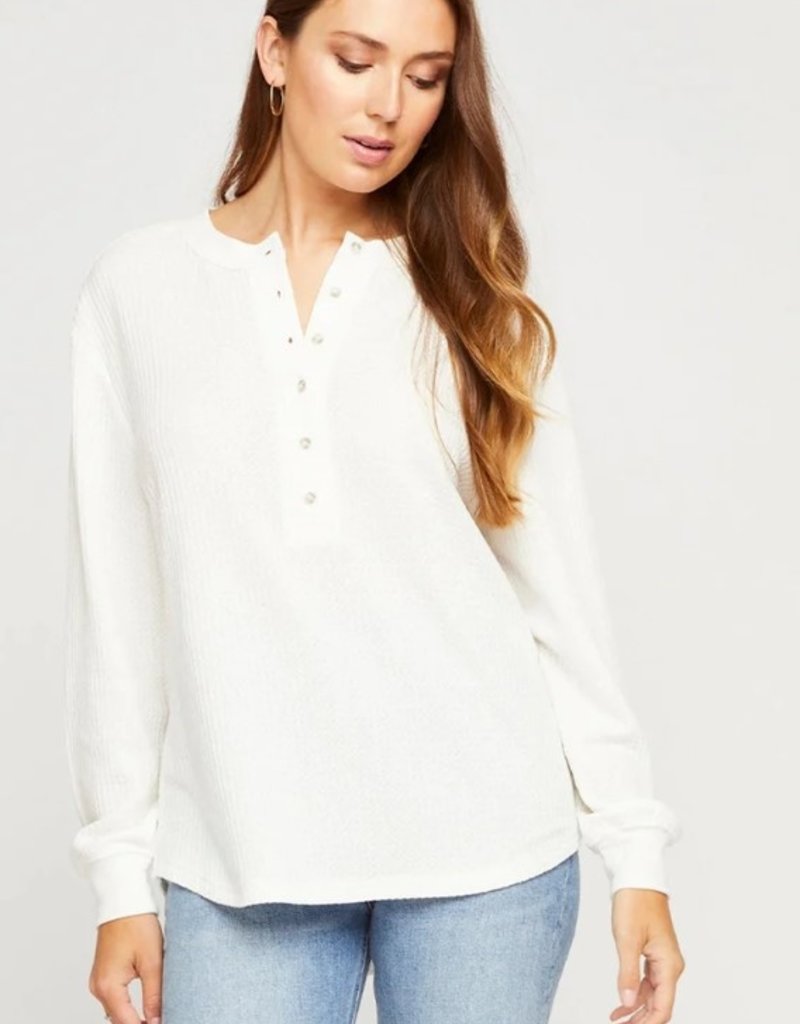 GENTLE FAWN Gentle Fawn Top 'Cara' L/Slv Waffle Henley