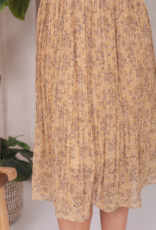 Mikarose Mikarose 'Monique' Pleated Floral Midi Skirt