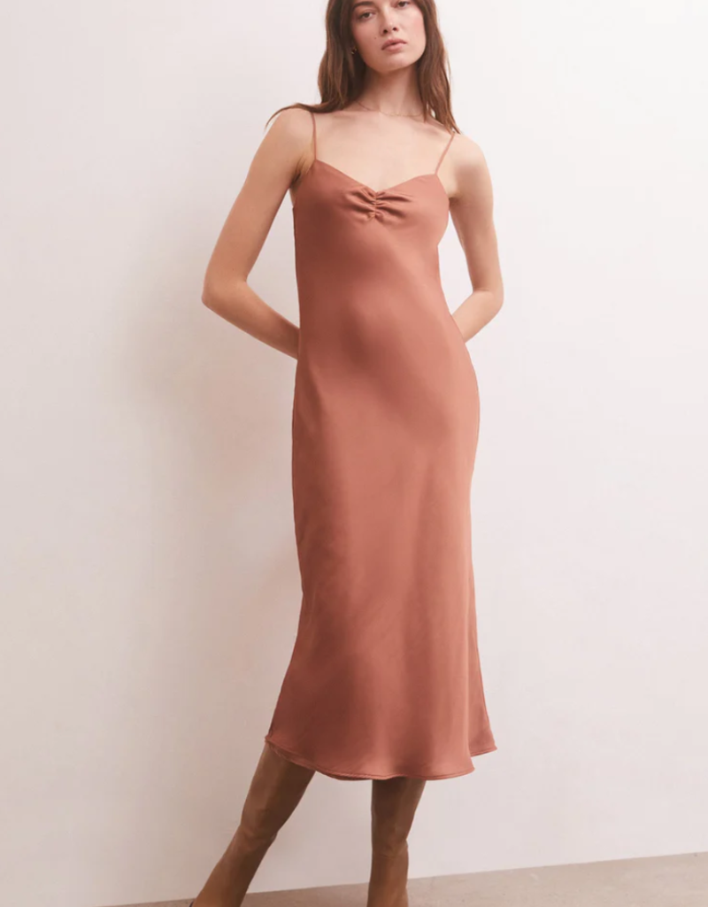ZSUPPLY Z Supply 'Lark' Luxe Sheen Slip Midi Dress