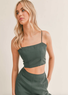 Sadie & Sage Sadie & Sage 'Evergreen' Strappy Crop Cami