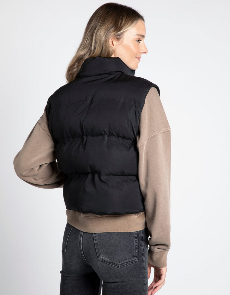 Thread and Supply Thread & Supply 'Issey' Cropped Puffer Vest w/ Pocket