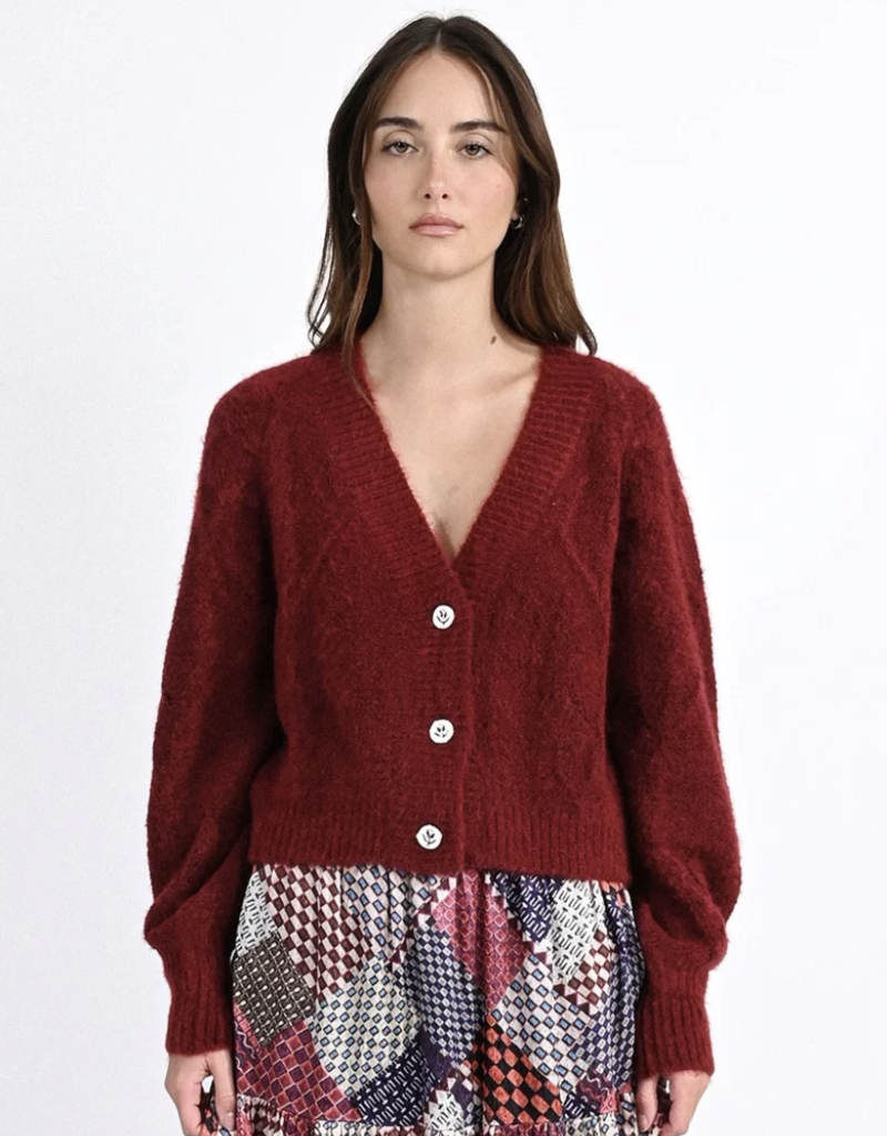 Molly Bracken Cardigan LA831ABN 'Jessie' Cable Knit Button Up 9'23 ...
