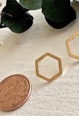 PIKA&BEAR Pika & Bear Earrings 'Koffka' Hexagon Studs