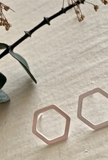 PIKA&BEAR Pika & Bear Earrings 'Koffka' Hexagon Studs