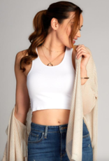 C'EST MOI 'Savannah'  Bamboo Crop Tank Top