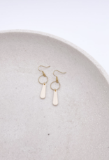 'Iris' Drop 18K Gold Plated Brass Earrings