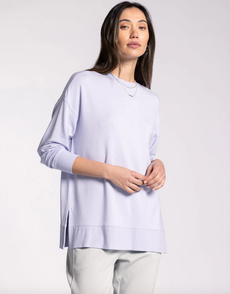 Crew-Neck Tunic Sweater