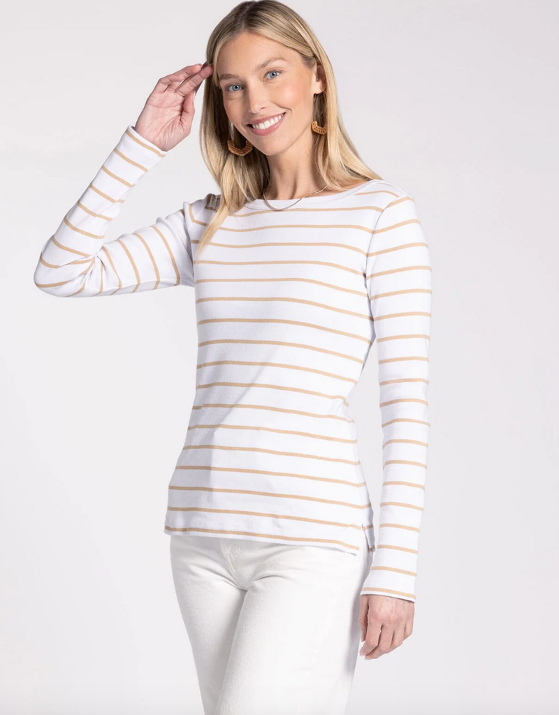 Thread and Supply 'Brynn' L/Slv Striped Crewneck Top