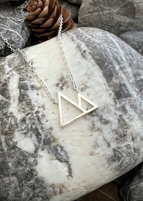 'Cascade' Stainless Steel Mountain Necklace