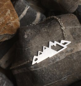 Wonderland 'Rundle' Stainless Steel Mountain Necklace