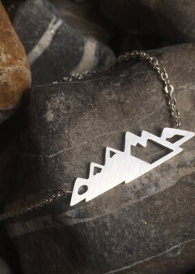 Wonderland 'Rundle' Stainless Steel Mountain Necklace