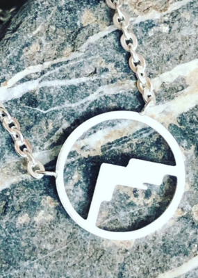 Wonderland 'Temple' Stainless Steel Mountain Necklace