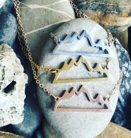 Wonderland 'Assiniboine' Stainless Steel Mountain Necklace