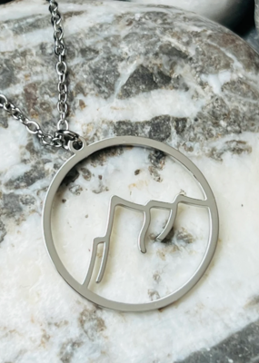 'Bourgeau' Stainless Steel Mountain Necklace