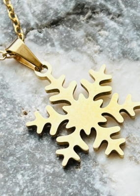 'Elsa' Stainless Steel Snowflake Necklace
