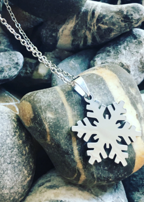 'Elsa' Stainless Steel Snowflake Necklace