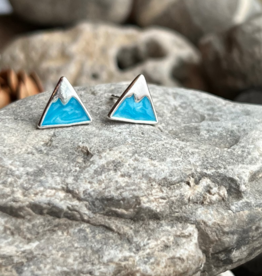 'Athabasca' Sterling Silver Stud Earrings