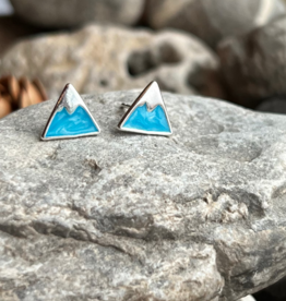 Wonderland 'Athabasca' Sterling Silver Stud Earrings