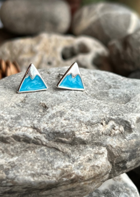 Wonderland 'Athabasca' Sterling Silver Stud Earrings