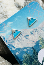 'Athabasca' Sterling Silver Stud Earrings