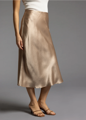 LA Weekend 'Mirada' Satin Midi Skirt