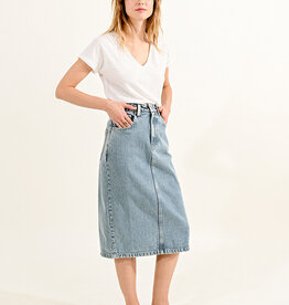 Molly Bracken 'Taliah' Denim Midi Skirt