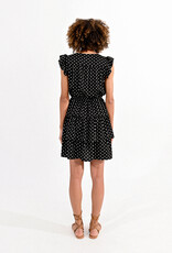 Molly Bracken 'Kelci' Tiered Mini Dress w/ Ruffle S/Slv