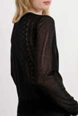 Molly Bracken 'Chloe' Lace Back Cardigan w/ Buttons