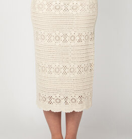 DEX 'Gemma' Crochet Midi Skirt