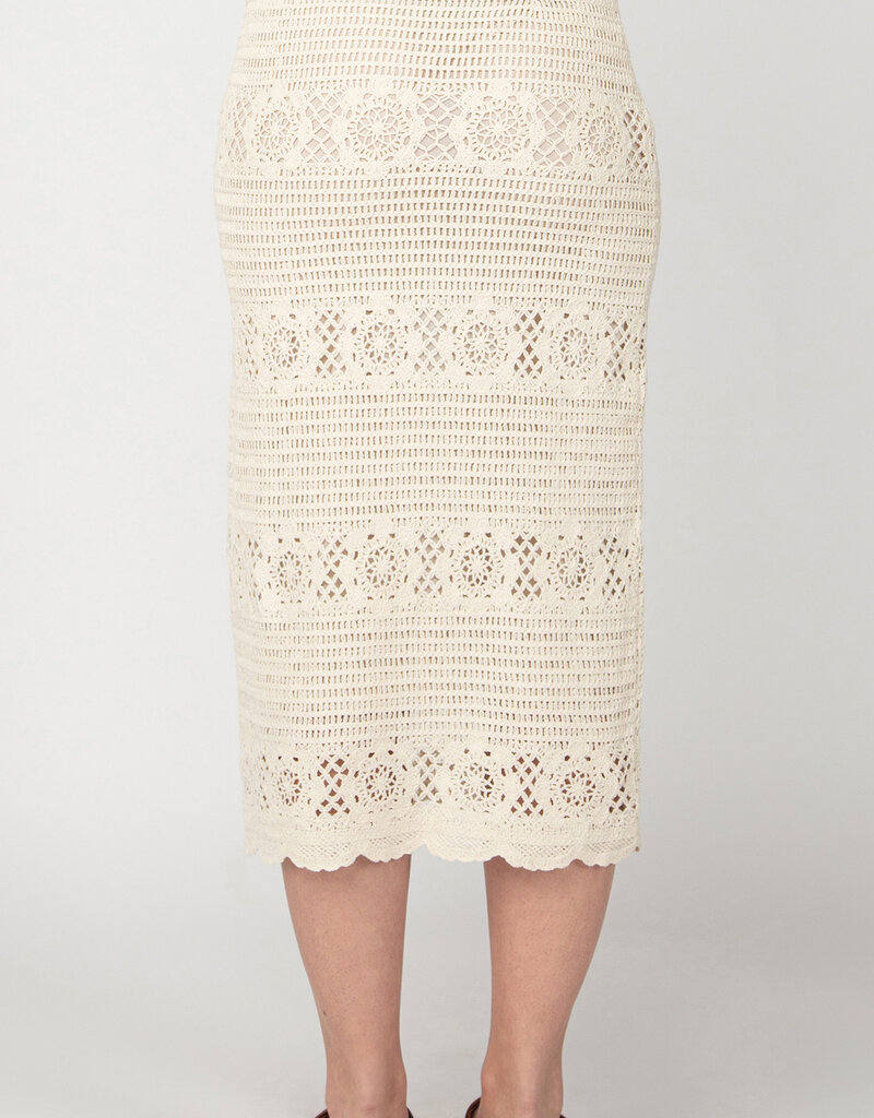 DEX 'Gemma' Crochet Midi Skirt